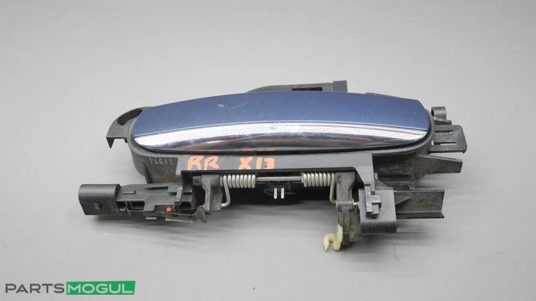 Manija de puerta exterior trasera derecha lado pasajero Audi A6 C6 2005-2011 azul OEM Foto 1 de 4