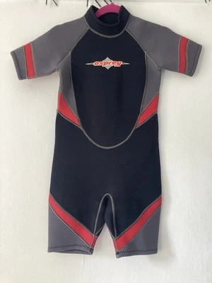 Traje de neopreno Osprey para niños talla 10-12 mangas cortas natación playa traje de mar Foto 1 de 4