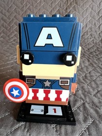 LEGO Brickheadz Mavel Super Heroes: Captain America #5 &bull; 41589  NO Manual Or Box