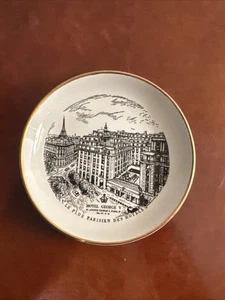 E4 Vintage Hotel George V Paris Keramik Schmuckschale. 4 1/4 Zoll - Bild 1 von 6