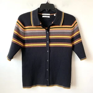 Scotch & Soda Rib Knit Polo Black Combo M - Picture 1 of 9
