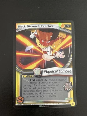 Dragonball Z DBZ CCG Promo Black Stomach Breaker F4 Gold Foil Funimation - Image 1 of 2