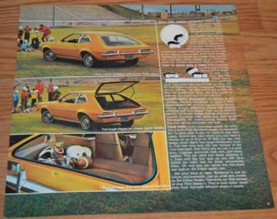 1972 PINTO ORIGINAL DEALER ADVERTISEMENT PRINT AD 72 - Image 1 of 2