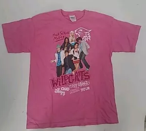 Camiseta musical vintage Y2k High School rosa mediana Wildcats - Imagen 1 de 14