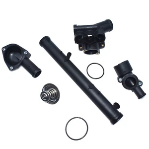 For VW Golf Jetta 2.8L 6cyl Thermostat Housing Complete Coolant Water Hose Kit - Picture 1 of 6
