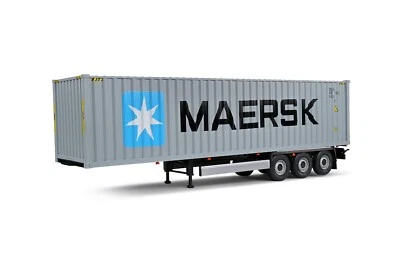 SOLIDO S2400505 CONTAINER TRAILER MAERSK GREY 1/24 - Image 1 of 3