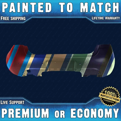 NEW Painted To Match Rear Bumper Replacement for 2013-2016 Dodge Dart w/ Park - Image 1 of 4