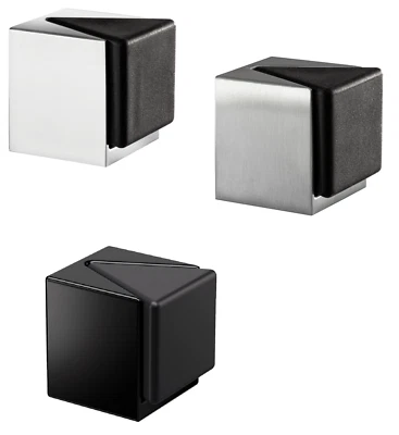 Türstopper Boden Türpuffer Edelstahl Gummipuffer Silber Kleben oder Schrauben - Bild 1 von 4