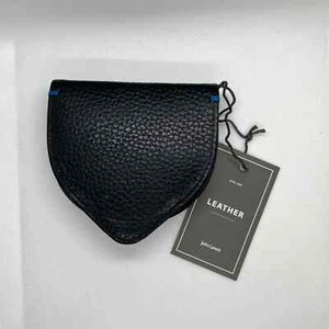 John Lewis Coin Purse Pebble Genuine Leather Black Wallet Gift - Brand New - Picture 1 of 7