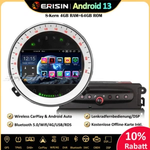 64GB DAB+Android 14 Navi Autoradio GPS für BMW Mini Cooper GPS BT5.0 CarPlay CD - Bild 1 von 23