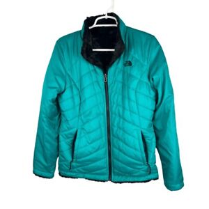 Reversible girls XXL north face coat.  Women’s xs/s.  Green and black