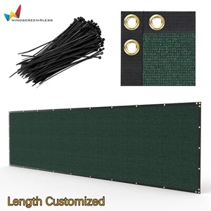 6ft Tall Fence Privacy Screen Garden Yard 180GSM Mesh Shade Cover Green 150ft L - Picture 1 of 8