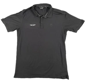 Mens Palm Golf Co Genesis Logo Black Golf Polo Size L - Picture 1 of 8