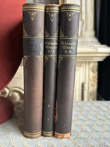 Ludwig Uhland Antique GERMAN POETRY Book Set 📚total Of 3 Books - Foto 1 di 14