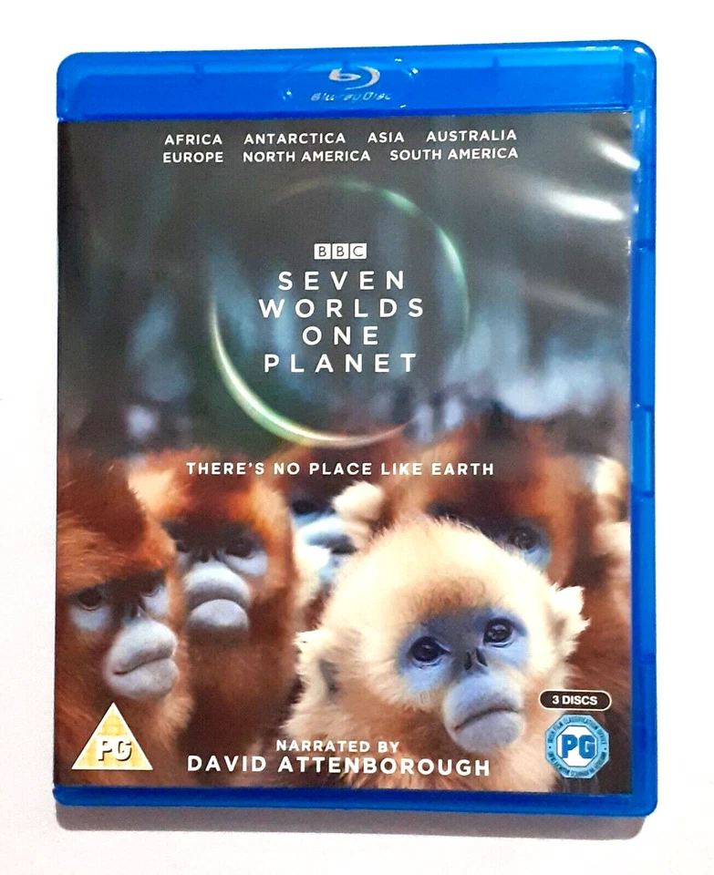 Seven Worlds One Planet BLU RAY BBC Documentary Narrated By David Attenborough - Image 1 of 4