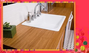 CLOSING DOWN SALE Solid Bamboo Bench for Kitchen, Bench, Table, Desk 2400 X 600 - Picture 1 of 3