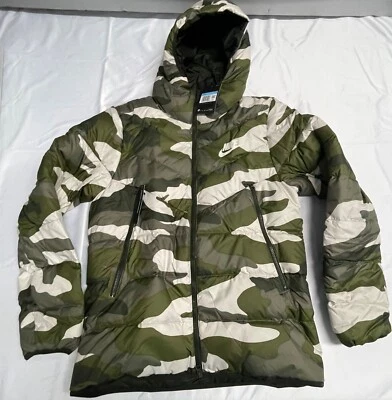 Nike HOMBRE Ropa Deportiva Relleno Cortavientos Chaqueta BV4763-222 Oliva TALLA CAMUFLAJE MEDIANA Foto 1 de 4