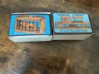 Wild Animal Miniatures In Wood Cage In Boxes Vintage 1970'S 2 Lot