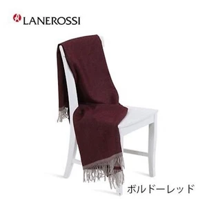 Luxury Lanerossi Cashmere Blanket Wine Red Soft & Cozy, Elegant Home Decor, Gift - Picture 1 of 2