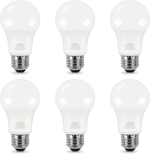 A19 LED Light Bulb, 60W Equivalent, 9W 2700K Soft White, E26 Standard Base Non-D - Picture 1 of 8