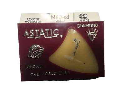 astatic N60-sd stylus needle PS-67 AC-350DS W-301STDS 604SD 787D/S 2123DS - Image 1 of 3