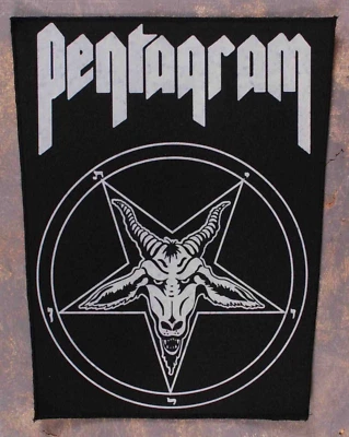 Pentagram Baphomet Back Patch | Sabbatical Goat Devil 666 Gothic Witchcraft Logo - Image 1 of 2