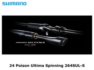Shimano 24 Poison Ultima spinning 264SUL-S bass rod ship from Japan - Picture 1 of 1