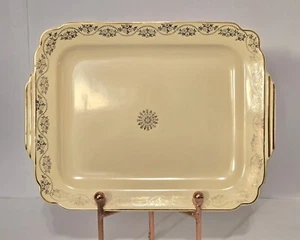  Vtg Homer Laughlin Century Ivory Vellum Garland Daisies Platter 13x10" - Picture 1 of 6