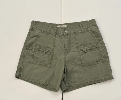 Pantalones cortos Polo Jeans Company Ralph Lauren para mujer 6 bolsillos verde militar talla 8 Foto 1 de 3