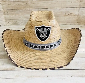 Raiders Unisex Straw Hat Sombrero Vaquero De Raiders de Palma - Picture 1 of 17