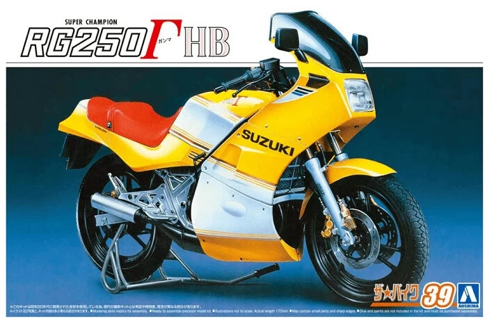 Aoshima 06231 Suzuki GJ21A RG250 HB '89 Kit Montaggio 1/12 - Immagine 1 di 1