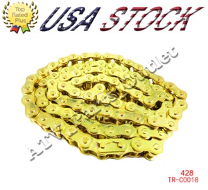 428 102 Link Chain ATV Motorcycle Pit Dirt Bike Honda Yamaha Kawasaki Suzuki - Picture 1 of 2