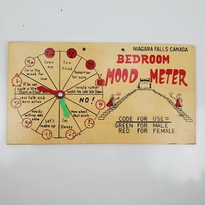 Vintage Bedroom Mood Meter Niagara Falls Canada Japan Wood - Picture 1 of 7