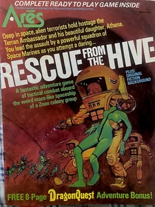 Rescue From The Hive - COMPLETE UNPUNCHED #7 Ares Magazine '81 SPI - Picture 1 of 5