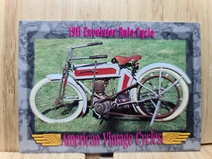 Excelsior Auto Cycle 1911๐ American Vintage Cycles #113 Card ๐FREE POST - Picture 1 of 2