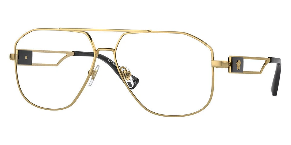 Versace VE1287-1002-57 Men Eyeglasses - Gold
