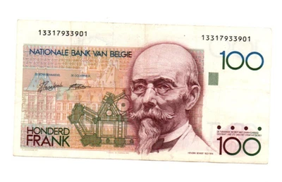 100 FRANCS VERY  FINE   BANKNOTE FROM  BELGIUM  1978-94    PICK-142 - Image 1 of 2