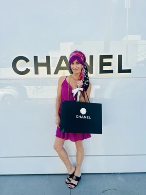 (2) Authentic CHANEL Women's Scarves - Image 1 of 4