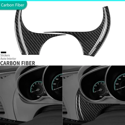 Cubierta lateral velocímetro tablero fibra de carbono real para Chevrolet Malibu 2008-12 Foto 1 de 4