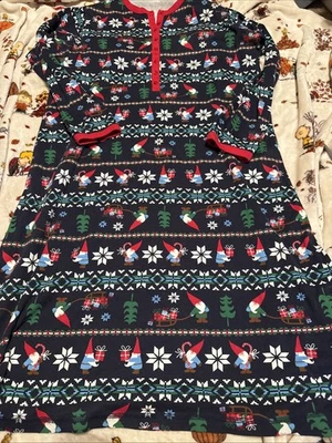 Hanna Andersson Women’s Christmas Nightgown Pajamas Gnomes XL EUC - Image 1 of 4