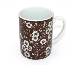 CROWNFORD STAFFORDSHIRE CHINA MUG CALICO BROWN ENGLAND - Picture 1 of 3