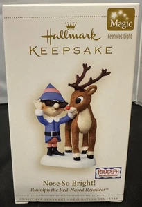 Hallmark Keepsake Nose So Bright Christmas Ornament 2006 Rudolph Reindeer - Picture 1 of 2
