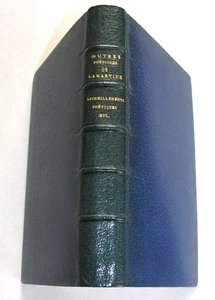 De Haas Reliure Bleu crépusculaire des Recueillement poétique de LAMARTINE. 1879 - Imagen 1 de 5