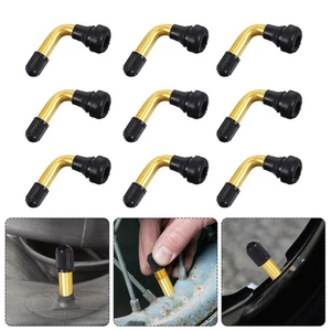 10 Pcs Electric Vehicle Valve Nozzle Tire Right Angle Extender Valves for Tires - Picture 1 of 12