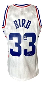 Larry Bird Signed Celtics All Star M&N Hardwood Classics Swingman Jersey JSA - Picture 1 of 5