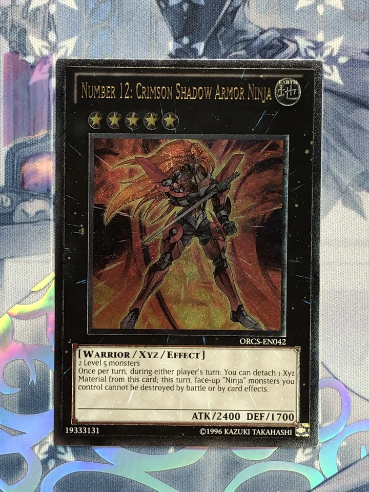 ORCS-EN042 Number 12: Crimson Shadow Armor Ninja Ulti Rare UNL Ed VLP YuGiOh TCG - Image 1 of 4