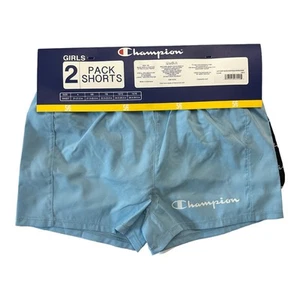 Champion Girl's 2-Pack 2.5" Inseam Active Elastic Waist & Drawstring Shorts - Picture 1 of 8