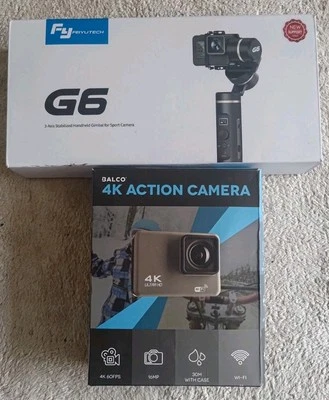 FeiyuTech G6 3-Axis Stablized Handheld Gimbal +  Balco 4k action camera - Image 1 of 4