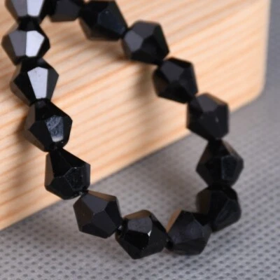2mm 3mm 4mm 6mm 8mm Bicone Faceted Crystal Glass Loose Beads For Jewelry Making - Image 1 of 4