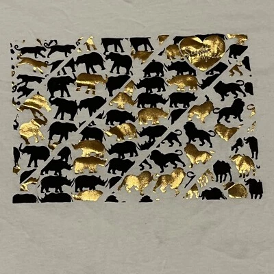 Bush Gear small t-shirt South Africa animals print shiny Womens Sizing - Image 1 of 4